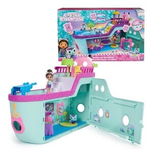 Gabby’s Dollhouse, Gabby Cat Friend Ship, Cruise Ship Toy Kids 3+ Brand New